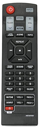 ALLIMITY AKB73575401 sub AKB73575421 Télécommande remplacée pour LG Sound Bar NB2520A NB3520A NB2430A NB2530A NB3530A NB3531A NB4530A