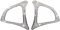 HAILWH Bling Innenzubehör Passend für Mercedes Benz Klasse C CLA GLC Klasse A Lenkradknopf dekorativer Rahmen Strass Kristall Applique Cover