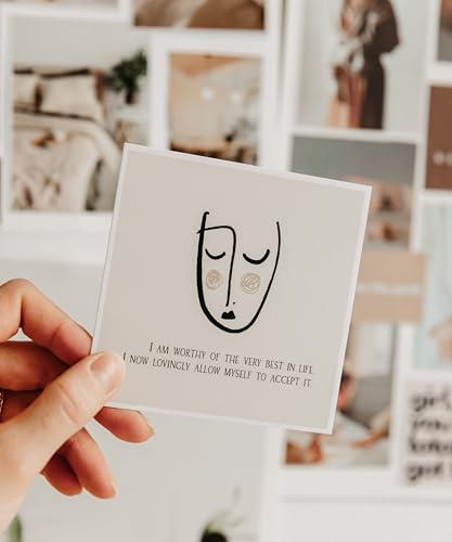 Lamare Affirmationskarten – 40-teiliges buntes Set zur täglichen positiven Bestätigungen in Geschenkbox 10,2 x cm Selbstpflege & Meditationskarten inspirierende Bestätigung für Motivation Stressabbau