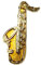 Smartbadge® Anstecknadel für Saxophon, Musikinstrument, hochwertig, Harte Emaille