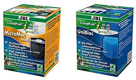JBL Filtereinsatz mit Hochleistungs-Filterkugeln für CristalProfi i & UniBloc 6092900 Ersatz-Schaumstoffpatrone CristalProfi i60 bis 200 Aquariumfilter