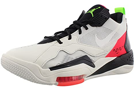Air Jordan Herren Zoom 92 Basketball-Sneaker, Weiß/Schwarz/Segel/Schwarz., 44.5 EU