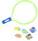 Blue Sky - Fischkescher mit 5 Fischen - Geschicklichkeits- und Outdoor-Spiel - 040093 - Kinderspielzeug - Fischfang - Blau - Kunststoff - 30 cm - Ab 3 Jahren