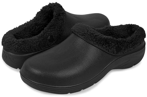 Lakeland Active Women's Lorton Fleece Lined Garden Clogs - Black - 7 UK