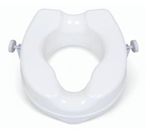 Alerta Raised Toilet Seat - 2or 6 - Toilet Seat Raiser - 200kg - Toilet Aids (2 Raise)