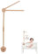 let's make Baby Mobile Halterung,Bär Holz Baby Mobile Halterung Höhenverstellbar Zwei Aufhängestangen Unterschiedlichen Winkeln Kein Lack,Geeignet Für 0-6 Jährige Baby