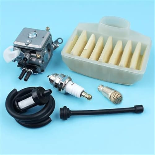 Jodriva Kit candela linea filtro olio combustibile aria carburatore, for Husqvarna, parti di ricambio for motosega 362 365 371 372 Kit di sostituzione del carburatore