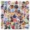 62 Pcs Cookie Run Kingdom Aesthetics Cartoon Waterproof Vinyl Stickers for Boys Adults for Water Bottles Laptop Suitcase for Birthday Party Supplies Halloween Decoration Favors