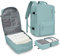 BJLFS Bagage Cabine Ryanair Femme Sac à Dos Voyage Cabine Avion 20L Bagage à Main Petit Sac de Voyage avec USB Charging Port Sac à Dos pour Ordinateur Portable 17 pouces Femme,Bleu Expand
