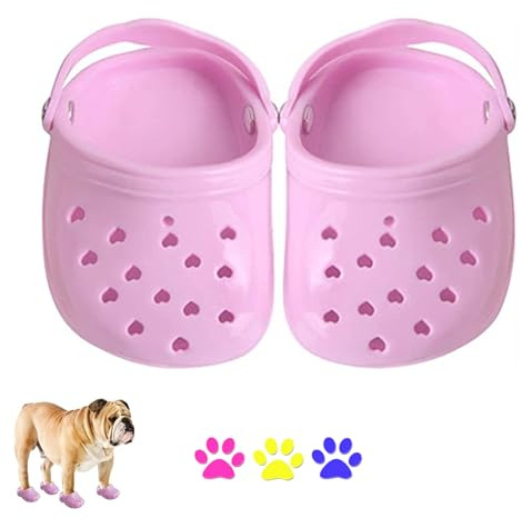 2 Stück Haustier-Hundeschuhe – atmungsaktive Sommer-Sandalen mit rutschfester Sohle für Welpen, kleine Hunde – bequemes Gummi für Haustier-Festivals, Fotoshootings