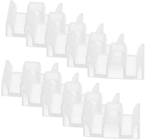 jojofuny 10 Piezas Alfombra De Ducha Bloques De Ducha Guía Para Puertas Corredizas De Vidrio Uso Baño