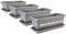 2friends Balkon Blumenkasten Set 40cm, 4er-Pack, mit Untersetzer, Kunststoff, EU-Fertigung, Anthrazit