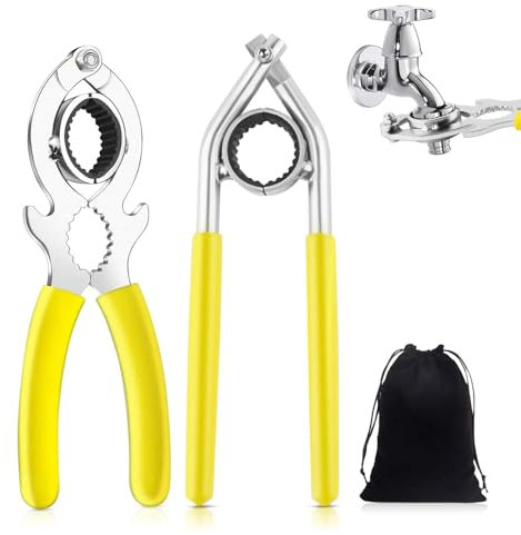 2 Stück Strahlregler Serviceschlüsse, Perlator Schlüssel, Wasserhahn Belüfter Schlüssel Werkzeug, Mischdüsenschlüssel, Luftsprudler Montageschlüssel, Multi Strahlregler für Badezimmer Küche