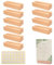 Viechoes 10 Stück Kartenhalter holz,Stabil tischkartenhalter,Menükartenhalter,Postkartenhalter,für restaurants,Hochzeiten,Bankette und Partys mit 32 stück doppelseitigen klebstoff aufklebern (10)