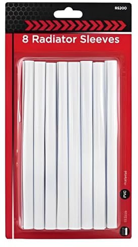8 x White Radiator Pipe Cover Sleeves - 15mm Diameter - Stylish and Durable Pipe Covers for a Neat Finish Sold by Zinnia