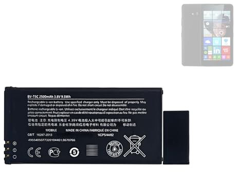 HIGHAKKU Ersatzakku BV-T5C kompatibel mit Mi-crosoft No-kia Lumia 640 Replacement Battery