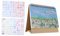 Lurrose 1Stk Berge und Blumenmeere Tischkalender exquisiter Kalender Büro-Notizbuch Tischkalender 2021 2022 büro kalender büroartikel Kalender Office-Desktop-Kalender Legierung