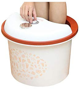 MFDJCBS Cubo para remojar los pies, Lavabo de plástico no eléctrico con calefacción a Temperatura Constante para Lavar los pies, Cubo para baño de pies sobre la Pantorrilla, Viaje Bathing in Sunlight