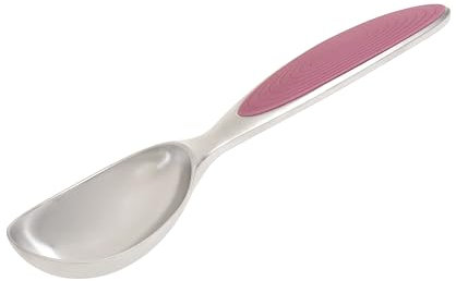 Wiltshire Colour Rush Ice Cream Scoop, Chrome Plated, Anti-Slip Soft Grip, Multi-Functional Gelato Sorbet Spoon & Server, Metal Dessert & Cookie Scoop, Mash Potato & Fruit Baller, Pink, 17.5x3.8x2.3cm