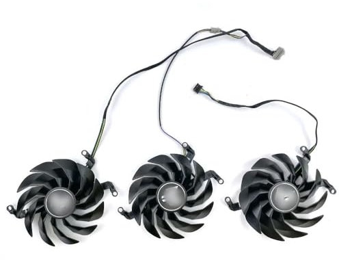 QKFTCSDW Compatible con RTX 3060 3060Ti 3070 3070Ti 3080 3080Ti 3090 GB METALTOP 90MM T129215SU Ventilador de refrigeración de Tarjeta gráfica