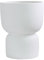 Nouvage Design Large Matt White Fibre Planter Stand XL Plant Pot Indoor and Outdoor Home Decor