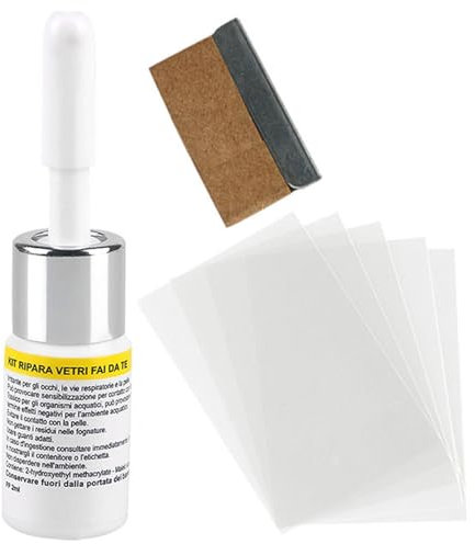Fluido per la riparazione nano del vetro 'auto - Fluido per la riparazione delle crepe del parabrezza | Kit di riparazione in resina per parabrezza | Colla per riparazione parabrezza | Riempitivo