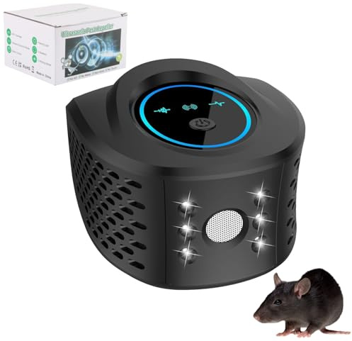Fancysky Ultraschall Mäuseabwehr 360°, Mäuseabwehr Rattenabwehr - 3 Modi Mäuse Vertreiben, für Haus, Keller, Garten, Mäuse und Ratten,vertreiben ohne Chemie und Mäusefalle - 300 m² Wirkungsbereich