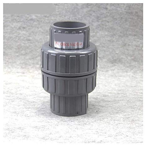 BTMFGVWLB Clapet Anti-Retour unidirectionnel en PVC de 32 à 63 mm de diamètre intérieur, raccord de Tuyau en UPVC for Irrigation de Jardin, Aquarium, réservoir de Poissons, Adaptateur(Inner Dia.50mm)