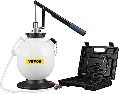 VEVOR Pompe de Remplissage d'Huile de Transmission 7,5 L Système de Remplissage d'Huile de Transmission 15 Adaptateurs Outil de Remplissage d'Huile Boîte de Vitesse Transfert Liquide Voiture Atelier