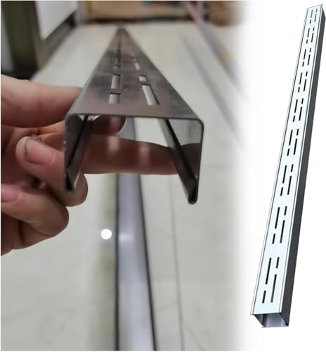 Canal de drenaje plegable, rejilla de acero inoxidable 304 de 3,5/5 cm para patio, garaje, entrada (juego de 8 unidades, 3,5 x 3 x 100 cm) – Solución de gestión del agua al aire libre