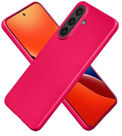 kwmobile Handyhülle für Samsung Galaxy A57 5G Hülle - Silikon Case metallisch schimmernd - Schutzhülle Cover - Metallic Pink