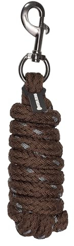 Imperial Riding Führstrick IRH Deluxe mit Lurexfaden, Karabinerhaken, ummanteltes Nylon, Bronze