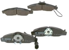 Bosch BP301 - Brake Pads Car Front Axle - Bosch Quality - Reduced Noise and Dust - ECE-R90 Certified - Copper-Free - 1 Set of 4 Pads