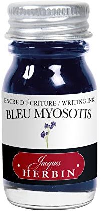 Jacques Herbin 11516T - Encre d'écriture et de dessin - Stylo-plumes et stylos roller - Eclat de saphir - 10 ml - Fabriqué en France