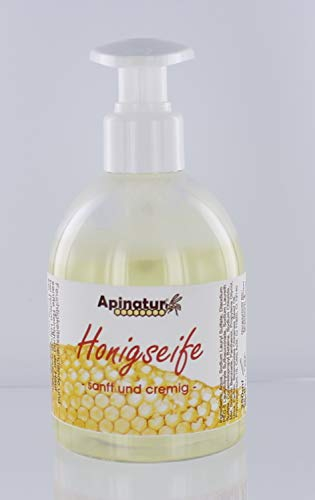 Honigseife flüssig 250 ml Flüssigseife mit Jojobaöl Spender mild cremig Apopharm
