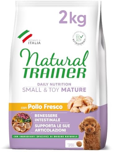 Trainer Natural Cibo per Cani Small and Toy Mature, Pollo, 2 Kg