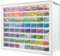 IRIS USA Bead Storage Drawer, Screw Organizer, Hardware Storage Organizer, 64 Small Drawer Parts Cabinet, Rhinestone, Small Parts, Nuts and Bolts, Tool Storage, Scrapbook Art Hobby - White