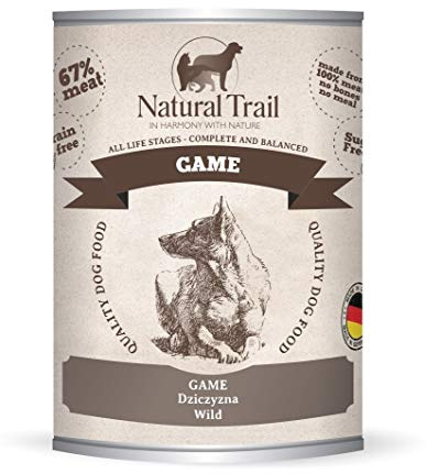 5x800g + 800g GRATIS Natural Trail Wild Monoprotein Nassfutter Getreidefrei Hund Single Protein