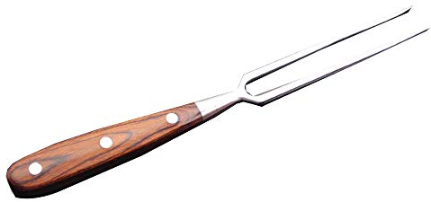 Alapaste Chef Pro Stainless Steel Carving Fork Barbecue Fork Meat Forks BBQ Tools with Wooden Handle,30CM