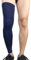 AUXDIQ Gambali Compressione Ciclismo Manicotti Gambe Ginocchiera Basket Ginocchio Compressione per Uomo Donna Blu Navy XL