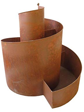 HTI-Line Kräuterspirale Verena Metall Kräutertreppe Edelrost-Optik Kräuterschnecke