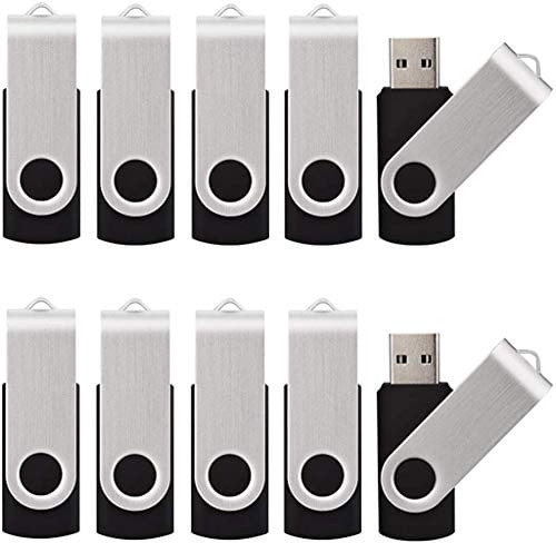 KALSAN 50 Pack USB 2.0 Flash Drives 512MB Thumb Drive Memory Stick Bulk - Black