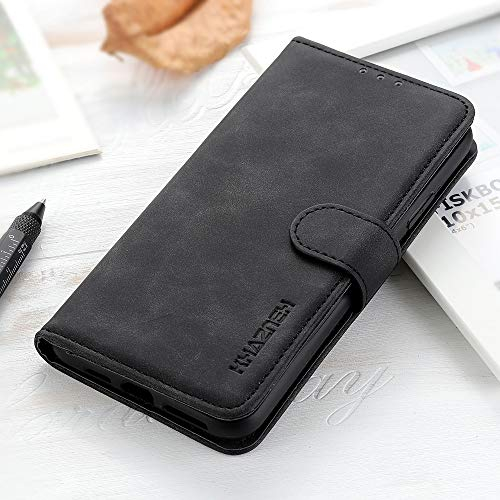 Phone Case for LG Velvet, Sturdy Practical LG Velvet Phone Case, Magnetic Flip Wallet Case for LG Velvet, Black