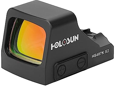 Holosun HS407K-X2, Offenes Reflex Rotpunktvisier, 6MOA Punkt, schwarz, Holosun K Footprint, Jagd, Sportschießen Softair, Tactical mini - 70149067
