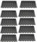Atyhao Bandeja divisoria para Acuario, 10 Piezas de Rejilla de plástico para Acuario, Caja de Huevos, difusor de luz, Bandeja para Filtro Divisor para Acuario, Empalme de plástico(Black)