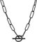 Liebeskind Berlin Halskette aus Edelstahl, Schwarz, 40 cm