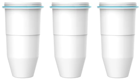 AQUA CREST NSF/ANSI 53 Certified 6-Stage Replacement Water Filters, Replacement for ZeroWater® ZR-017 Jug Filters and Dispenser Filters, Reduce TDS, PFOA/PFOS, Chlorine, Bad Taste and Odor, 3 Packs