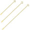 ALEXCRAFT Kettenverlängerung 925 Sterling Silbe Gold Halskettenverlängerung 14K Gold Ketten Extender Verlängerungskette für die Schmuckherstellung (2 3 4 inch)