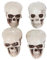 HEALLILY Calaveras de Halloween de Plástico - Decoración Adecuada para Puerta, Escritorio, Jardín