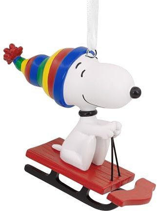 Hallmark Snoopy Schlitten aus Kunstharz - Ornament - Weihnachten